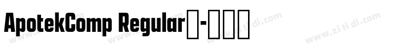 ApotekComp Regular◆字体转换